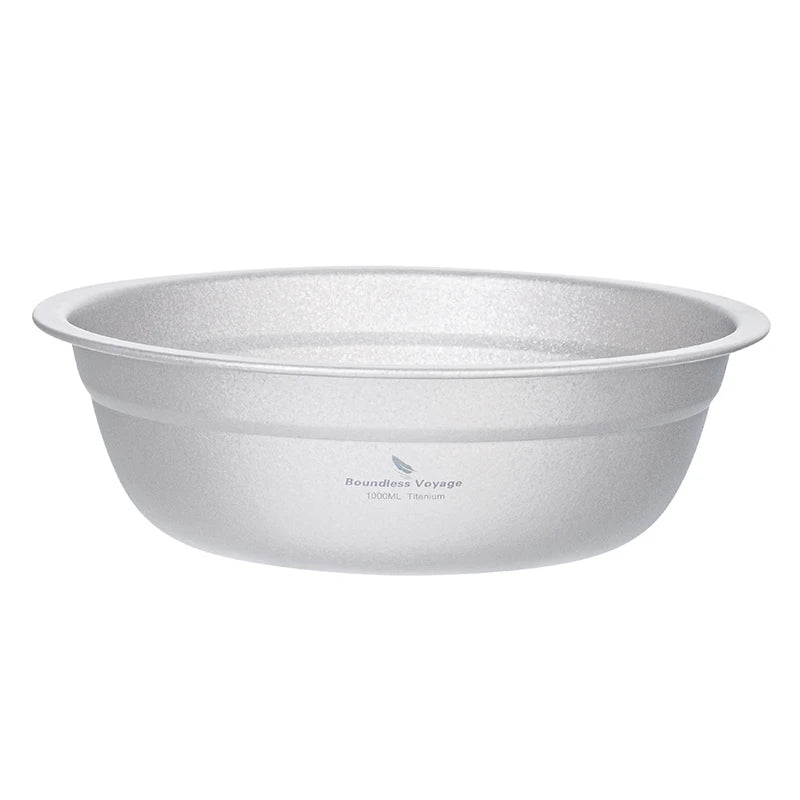 Boundless Voyage Titanium Bowl Rice Soup Salad Serving Bowl Ultralight Outdoor Camping Travel Durable Portable Tableware Ti1148T