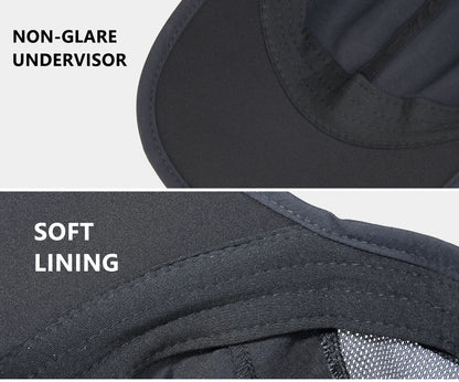 GADIEMKENSD Quick Dry Cooling Mesh Baseball Cap for Running, Golf, Tennis & Sports - Sun Hat with Long Visor & Breathable Design