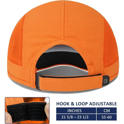 GADIEMKENSD Men Women Folding Climbing Peaked Cap Baseball Cap Outdoor Breathable Camping Hiking Quick Drying Trekking Sun Hat M38