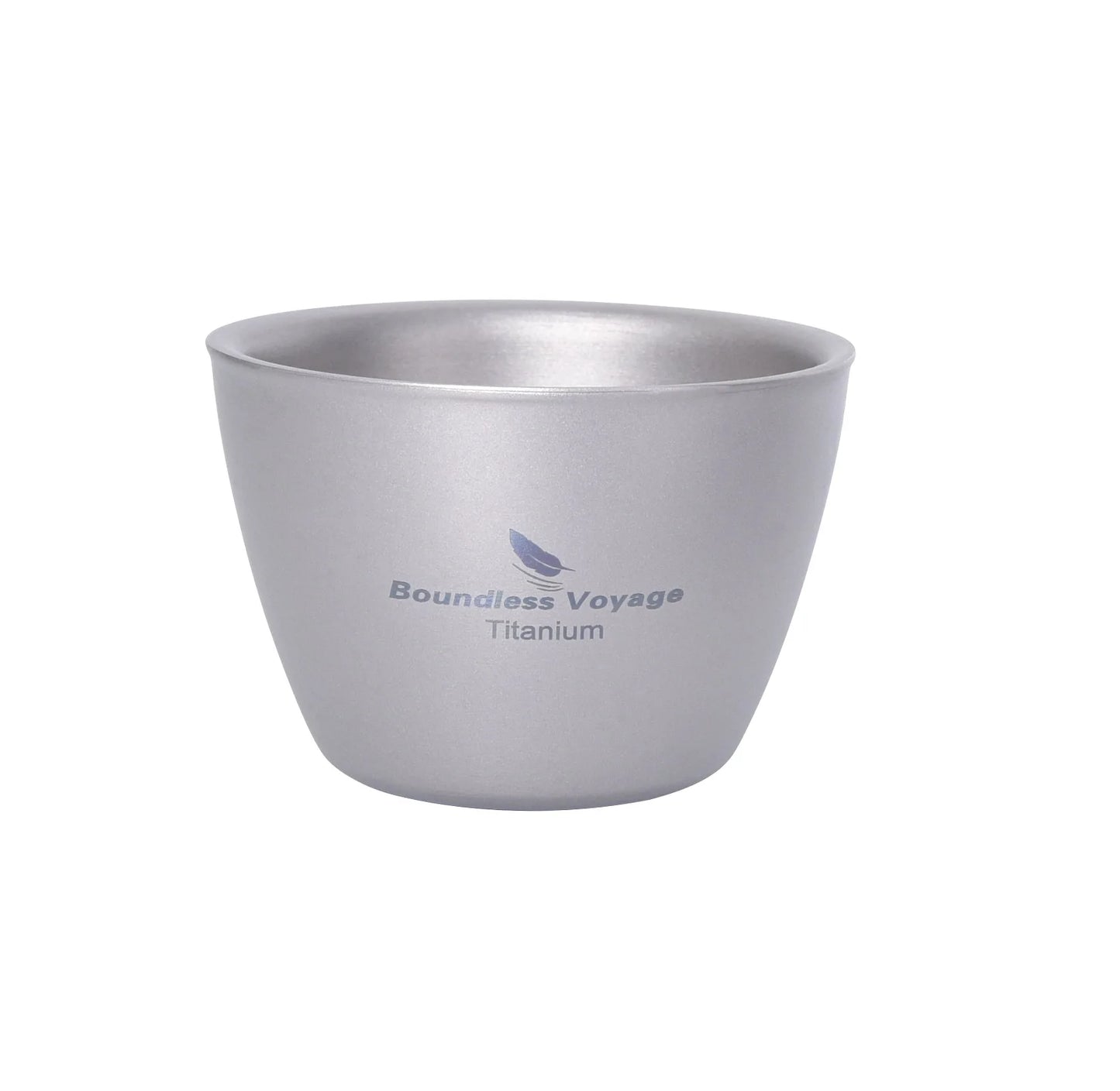 Boundless Voyage 40ml Titanium Tea Cups Mini Double-walled Sake Cup Wine Mug Outdoor Camping Tableware Durable Drinkware Ti3089D