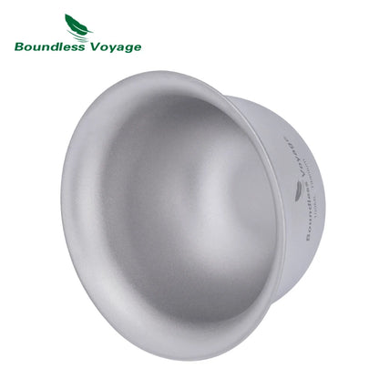 Boundless Voyage 100ml Titanium Gaiwan Traditional Chinese Kung Fu Tea Set with Lid Heat-Resistant Double-Walled Tea Bowl