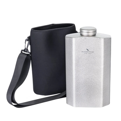 Boundless Voyage 2.5L Titanium Water Bottle Big Capacity Sports Water Bottle Ultralight Leakproof Drinkware for Outdoor Camp Ti3004D
