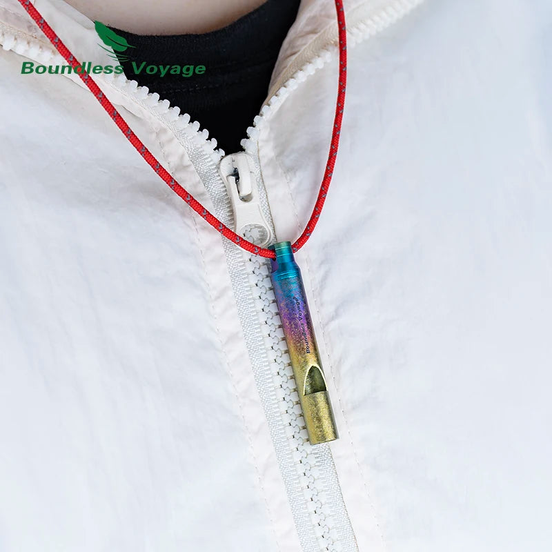 titanium-whistle-attached-to-backpack-for-hiking