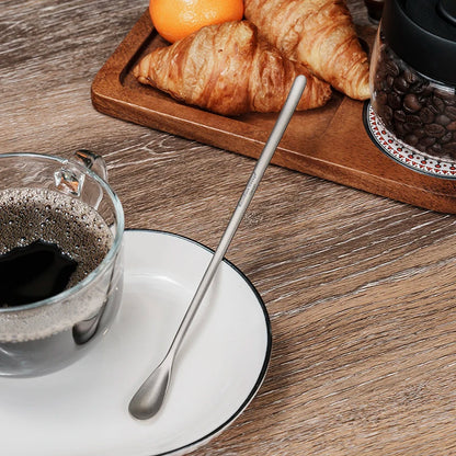 Boundless Voyage Titanium Coffee Spoon Long Handle Tea Spoon Bar Spoon Cocktail Mixing Stirrers for Drink Durable Cutlery Ti1034T / Ti1035T