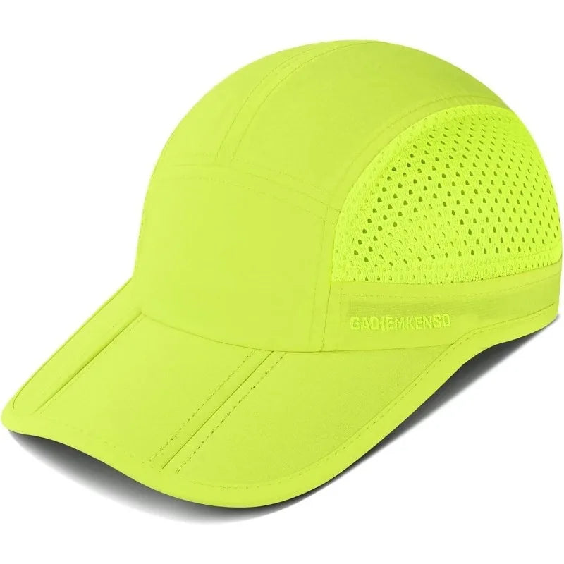 GADIEMKENSD Men Women Folding Climbing Peaked Cap Baseball Cap Outdoor Breathable Camping Hiking Quick Drying Trekking Sun Hat M38