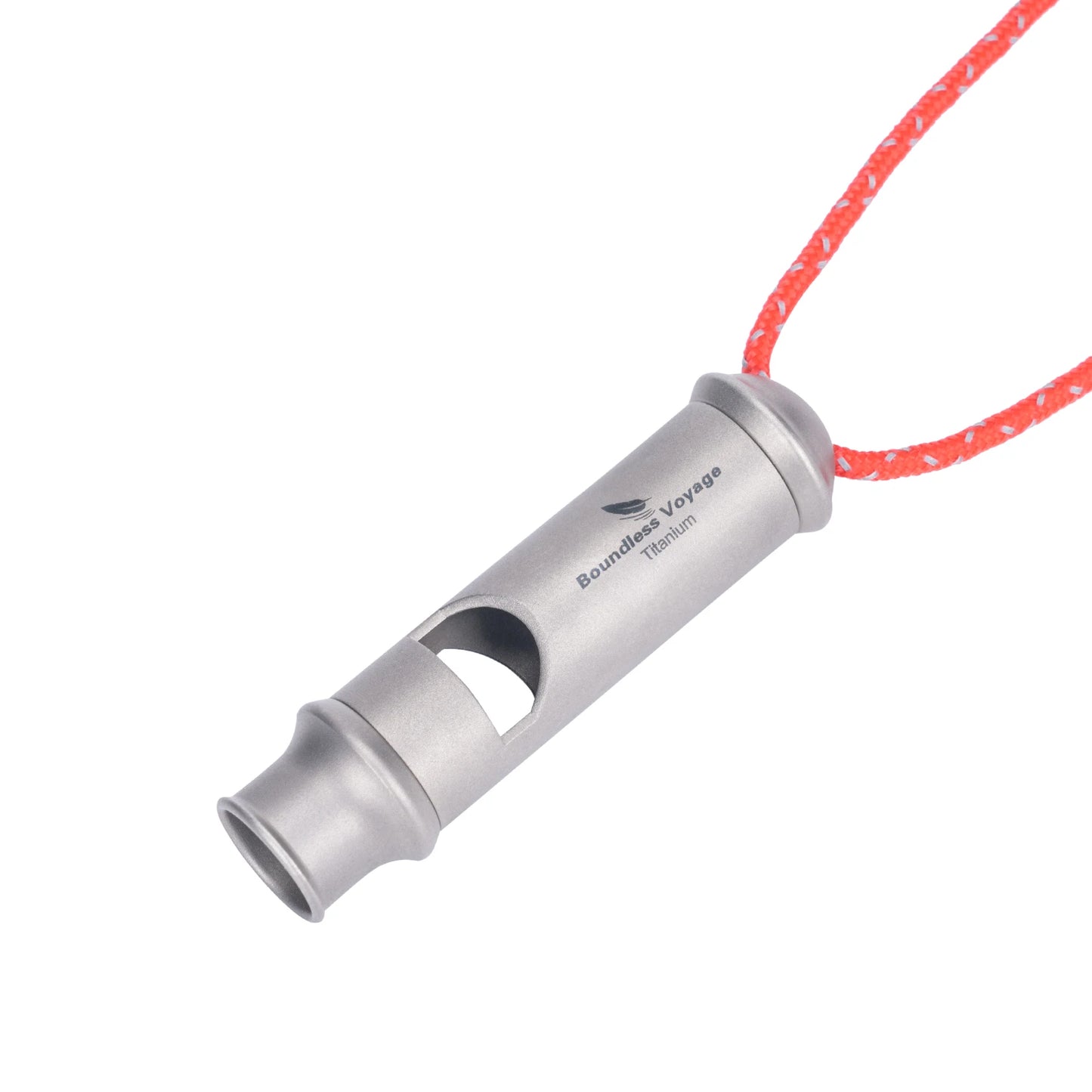 Titanium Emergency Whistle Survival Safety Gear Camping Signal Whistle with Lanyard Loud