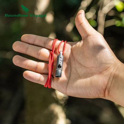 Titanium Outdoor Camping Hiking Coaches Training Sports Keychain Whistles