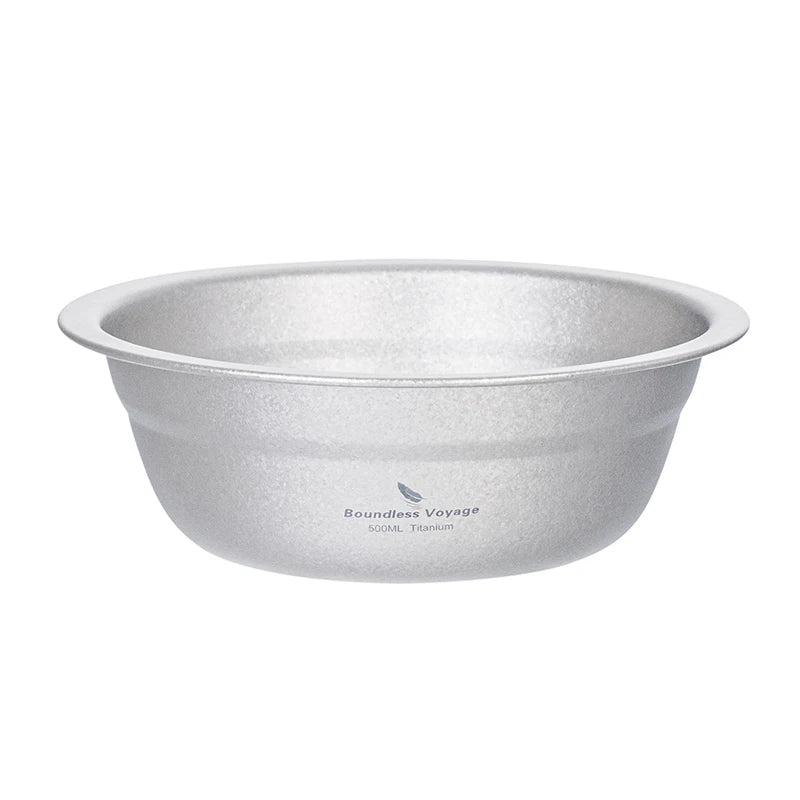 Boundless Voyage Titanium Bowl Rice Soup Salad Serving Bowl Ultralight Outdoor Camping Travel Durable Portable Tableware Ti1148T