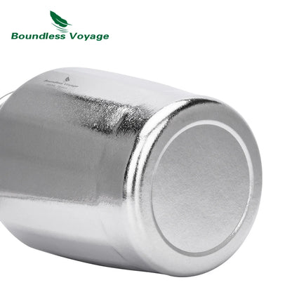 Boundless Voyage Titanium Airtight Storage Canister 3L Large Tea Caddy Leakproof Wide Mouth Sealed Container for Loose Leaf Tea