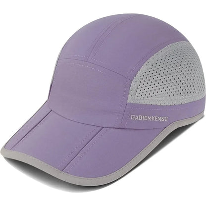 GADIEMKENSD Men Women Folding Climbing Peaked Cap Baseball Cap Outdoor Breathable Camping Hiking Quick Drying Trekking Sun Hat M38