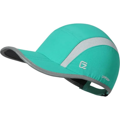 GADIEMKENSD Reflective Folding Outdoor Hat Unstructured Design UPF 50+ Sun Protection Sport Hats for Womens and Mens