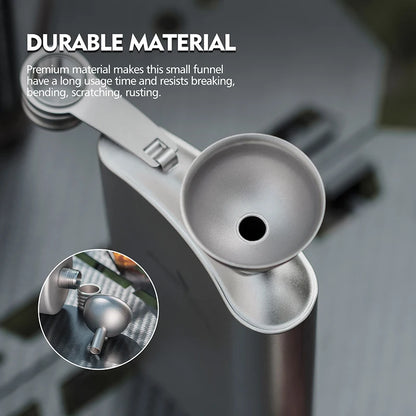 Boundless Voyage Titanium Funnel – 3.8cm, Smooth Pour, Dishwasher Safe, Includes Storage Bag Ti3077D