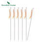 Titanium Alloy Tent Pegs Heavy Duty Nails Camping Stakes Hard Ground Pins 20cm 24cm 30cm 35cm 40cm