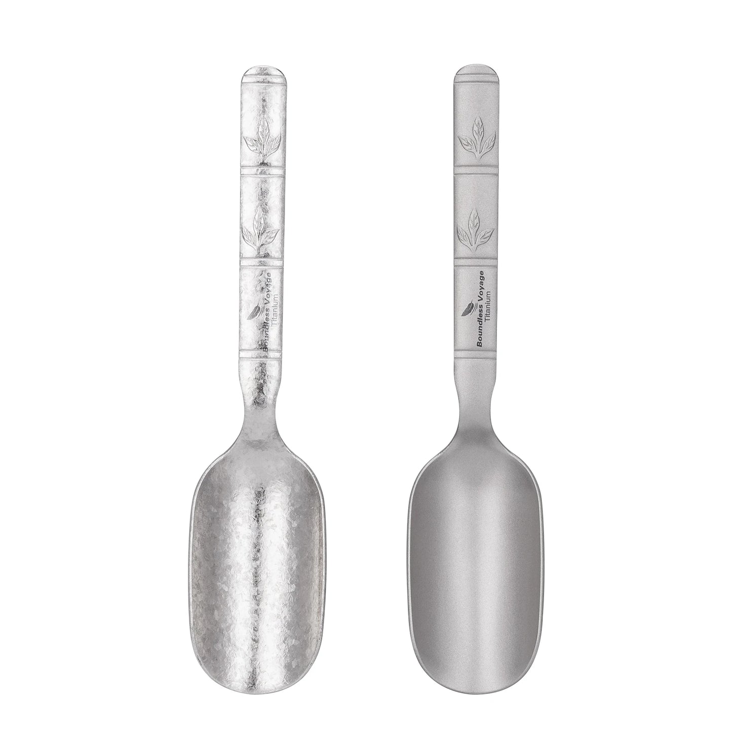 Boundless Voyage Titanium Tea Scoop Long Handle Ultralight Coffee Scoop Portable Loose Leaf Tea Spoon for Camping Home Kitchen