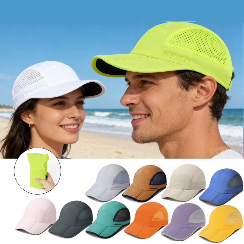 GADIEMKENSD Lightweight Running Cap Sun Hat for Trekking Hiking Quick Dry Breathable Outdoor Sports Unisex M38