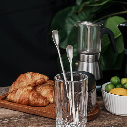 Boundless Voyage Titanium Coffee Spoon Long Handle Tea Spoon Bar Spoon Cocktail Mixing Stirrers for Drink Durable Cutlery Ti1034T / Ti1035T