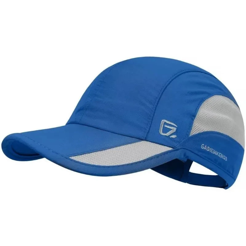 GADIEMKENSD Quick Dry Cooling Mesh Baseball Cap for Running, Golf, Tennis & Sports - Sun Hat with Long Visor & Breathable Design