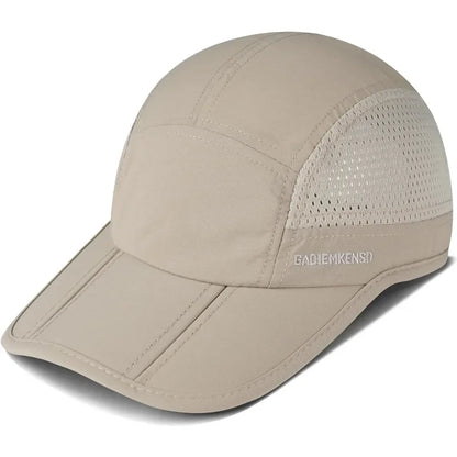 GADIEMKENSD Men Women Folding Climbing Peaked Cap Baseball Cap Outdoor Breathable Camping Hiking Quick Drying Trekking Sun Hat M38