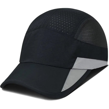 Men Women Running Cap Reflective Breathable Quick Dry Sports Hat Unisex Outdoor Cycling Hiking Adjustable GADIEMKENSD