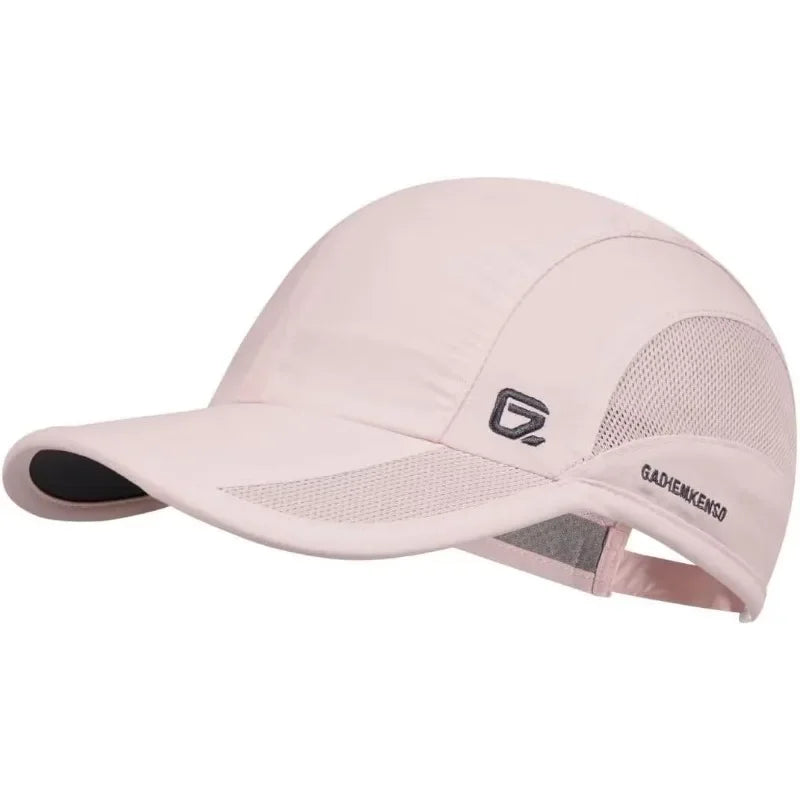 GADIEMKENSD Quick Dry Cooling Mesh Baseball Cap for Running, Golf, Tennis & Sports - Sun Hat with Long Visor & Breathable Design
