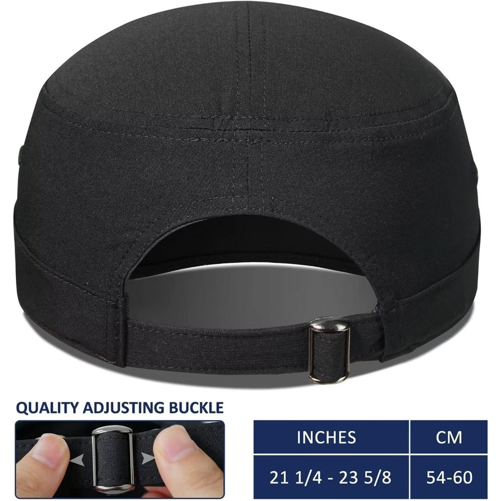 GADIEMKENSD UPF 50+ 4-Way Stretch Cap – Breathable, Quick-Dry, 2.17" Brim for Running & Golf
