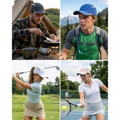 wearing-reflective-cap-for-night-running-safety