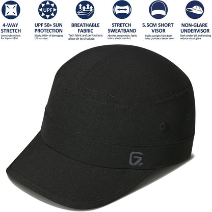 short-pre-curved-2.17-inch-visor-cap-for-running
