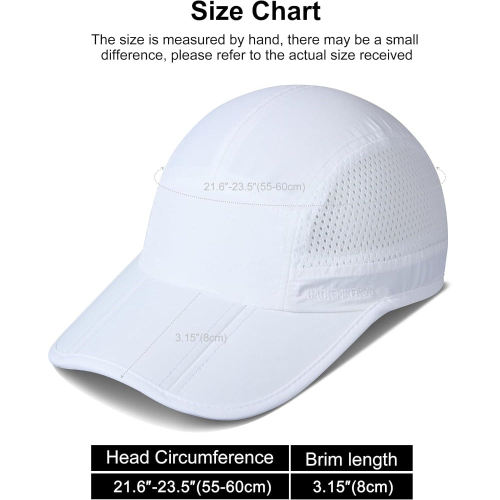 GADIEMKENSD Mens Folding Outdoor Hat Long Brim UPF 50+ Sun Protection
