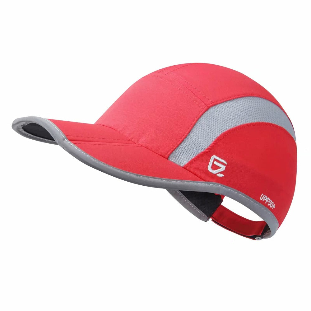 GADIEMKENSD Reflective Folding Outdoor Hat Unstructured Design UPF 50+ Sun Protection Sport Hats for Womens and Mens