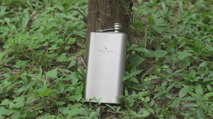 Titanium Hip Flask with Funnel