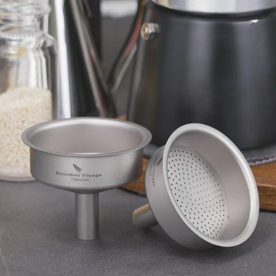Titanium Funnel Flagon