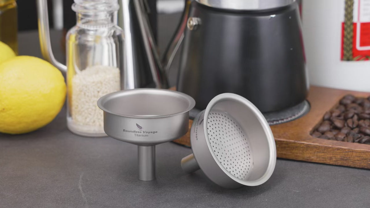 Titanium Funnel Flagon