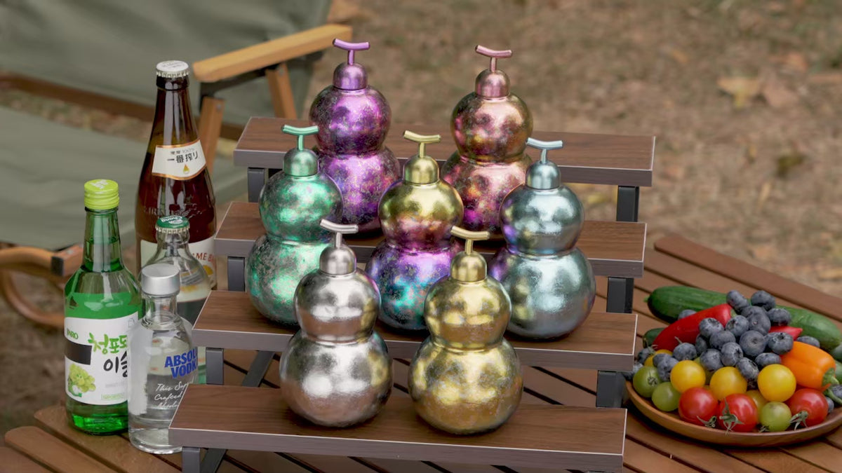 500ml Titanium Gourd Flask