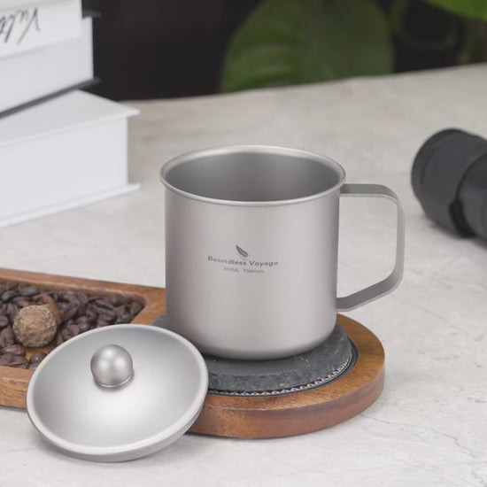360ml Titanium Mug with Lid