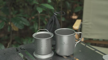450ml Titanium Tea Cup with Filter
