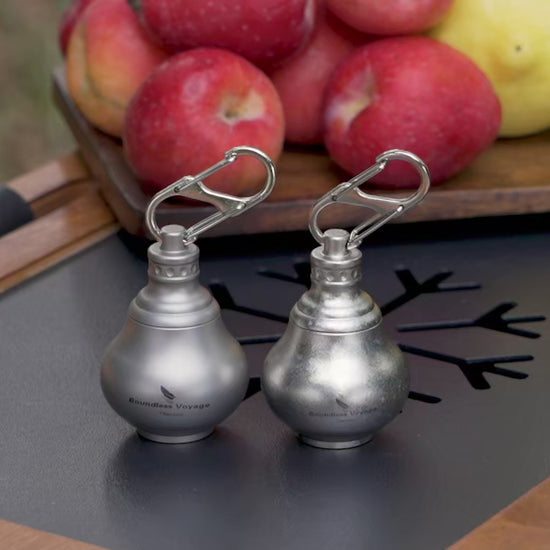 Titanium Mini Medicine & Vitamin Bottle