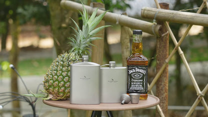 250ml Titanium Flask Set