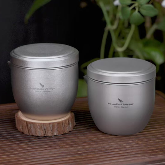 Titanium Teapot 250ml All-in-One Home Travel Tea Set