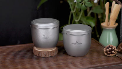 Titanium Teapot 250ml All-in-One Home Travel Tea Set