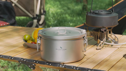 2L Titanium Multifunctional Camping Pot Set