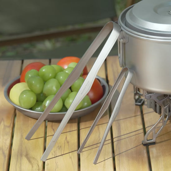Titanium Barbecue Clip Grill BBQ Tongs