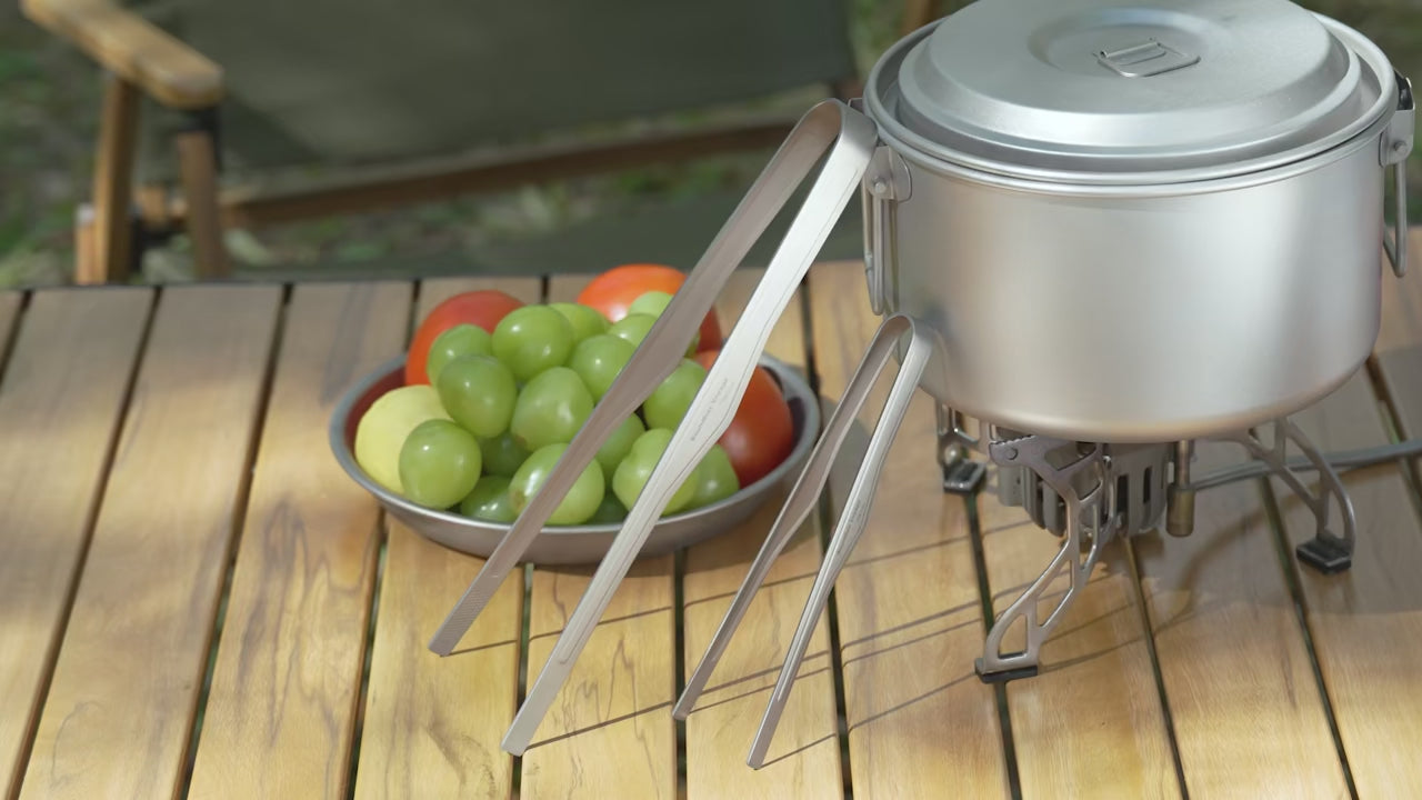 Titanium Barbecue Clip Grill BBQ Tongs