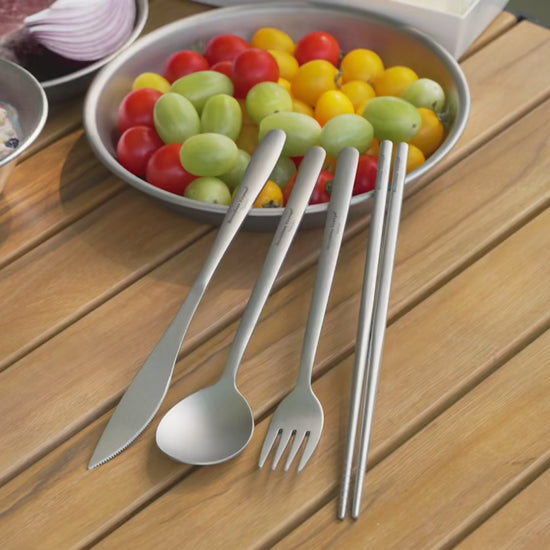 Titanium Travel Cutlery Set