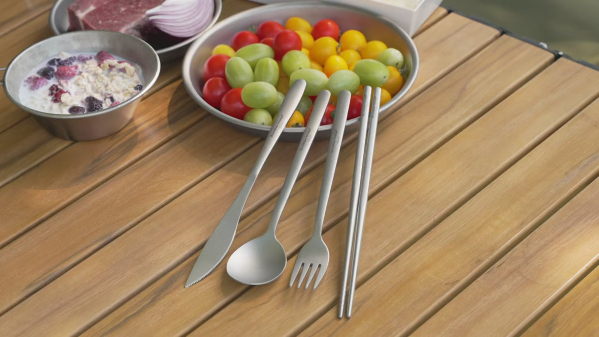 Titanium Travel Cutlery Set