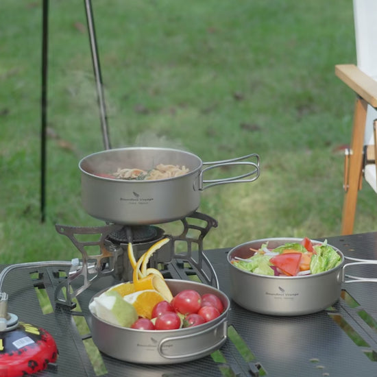 Titanium Camping Cookware Set
