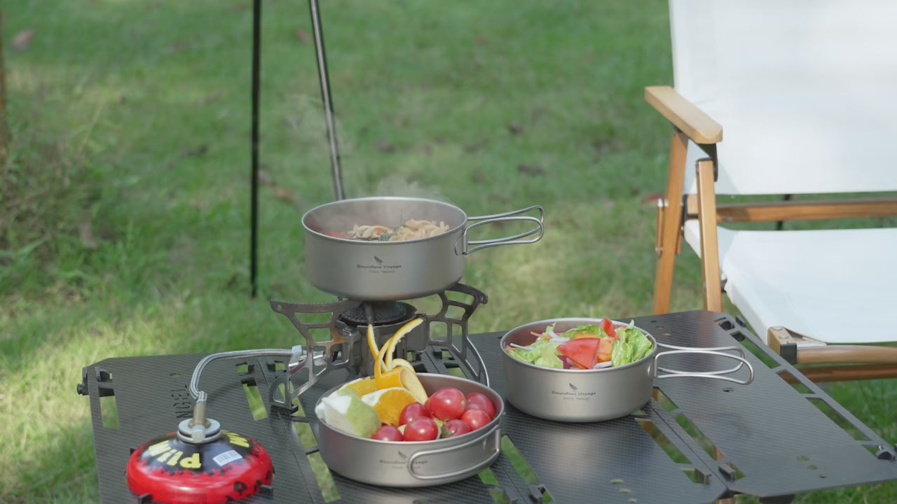 Titanium Camping Cookware Set