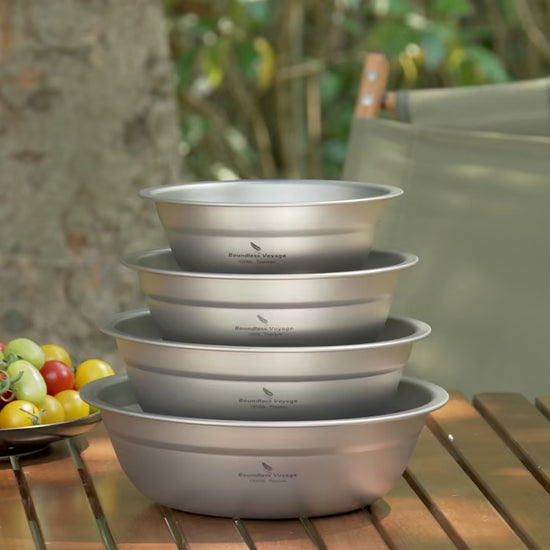 4-Piece Titanium Bowl Set