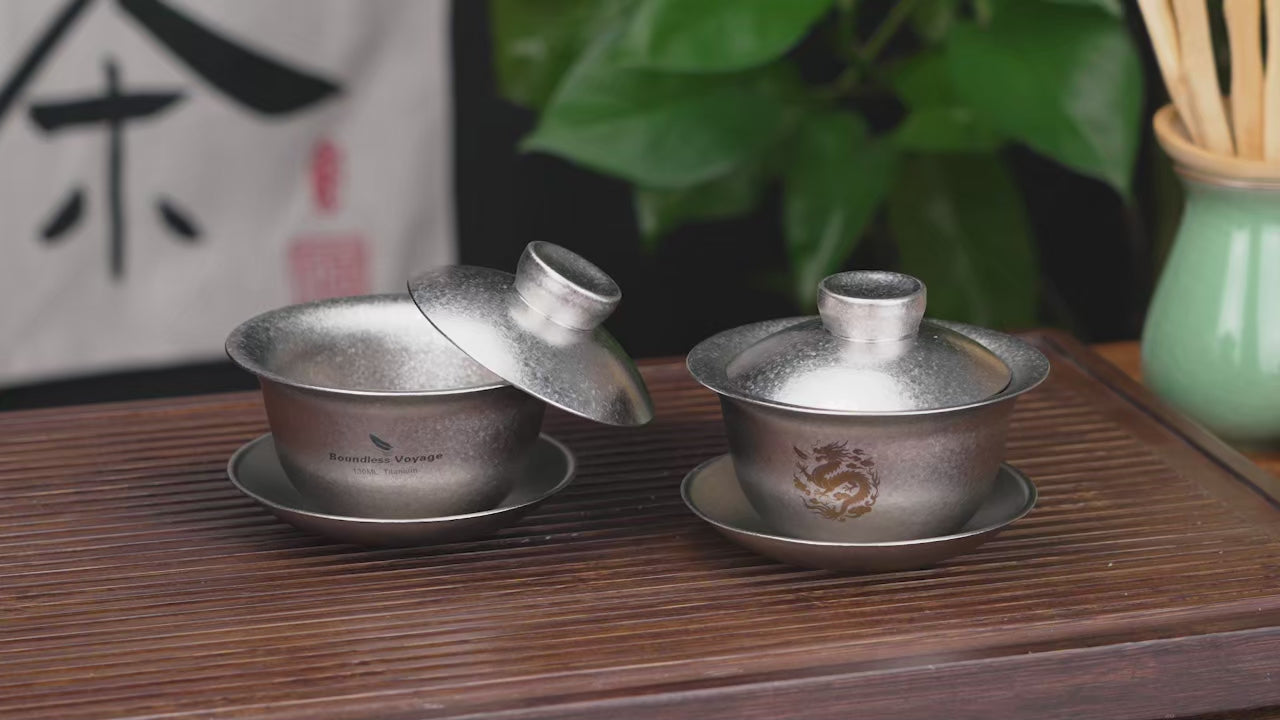 Titanium Gaiwan 130ml Double-Walled Kung