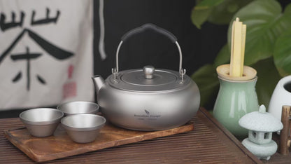 600ml Titanium Camping Kettle