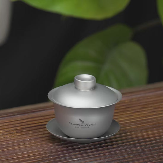 100ml Titanium Gaiwan Traditional Chinese Kung Fu Tea Set